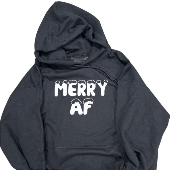 Tops - Black Merry Christmas Hoodie